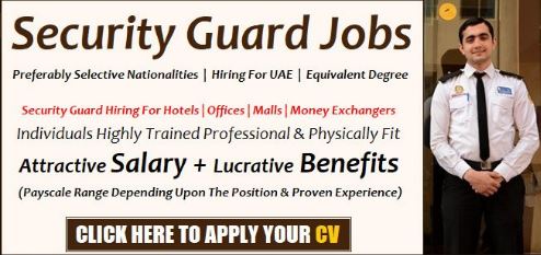 Security Guard Jobs In Dubai 2023