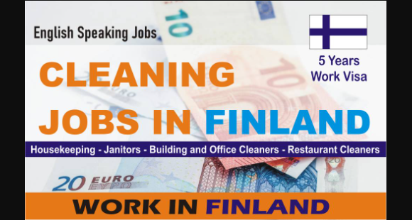 Visa Sponsorship Cleaning Jobs in Finland 2023