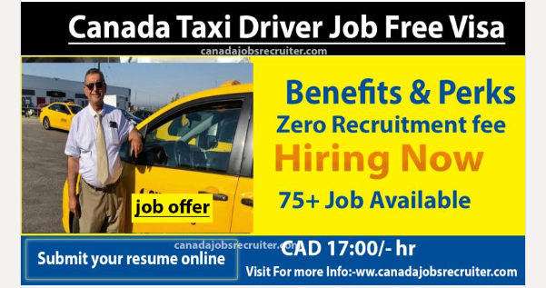 Taxi Driver through LMIA in Canada 2023