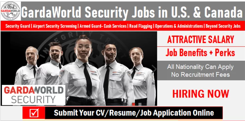 Garda Security Jobs in Canada & US 2023