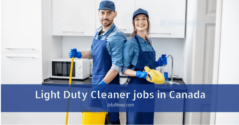 light duty cleaner jobs in canada